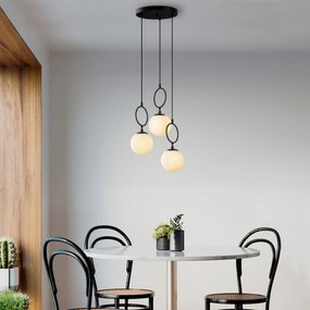 Chandelier Ring – Preto – 45 cm Largura