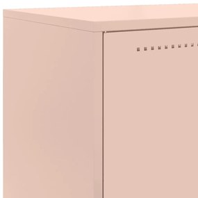 Aparador alto 68,5x38,5x123,5 cm aço rosa