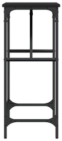 Mesa consola 75x32x75 cm derivados de madeira preto
