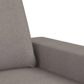 4 pcs conjunto de sofás tecido cinzento-acastanhado