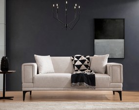 Sofá de 2 Lugares Horizon – Ecru – 170 x 85 x 77 cm