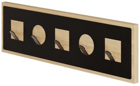Armário Multiuso Berlin A – Nogueira e Branco – 60x200x35 cm