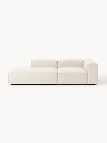 Chaise longue modular em mistura de linho Lennon