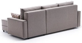 Sofá-cama de Canto Ece – Creme – 242 x 88 x 90 cm