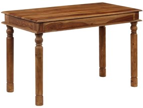 vidaXL Mesa de jantar em madeira de acácia maciça 120x60x77 cm