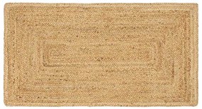 vidaXL Tapete de Área Bege 60 x 110 cm Juta