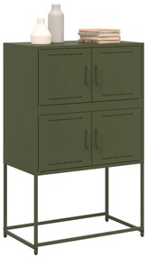 Aparador 68,5x38,5x107 cm aço verde azeitona