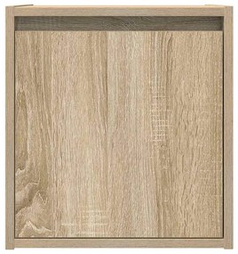 Mesas de cabeceira de parede 2 pcs 38x34x40 cm carvalho sonoma