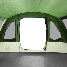 Tenda familiar túnel para 8 pessoas impermeável verde