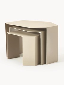 Mesas de apoio com forma orgânica Shard, conjunto de 3