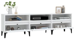 Móvel de TV 150x30x44,5 cm derivados de madeira branco