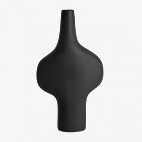 Vaso Em Cerâmica Sotres Preto - Sklum