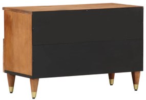 Móvel de TV 70x33x46 cm madeira de mangueira maciça