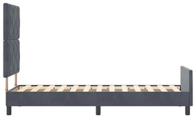 Cama vidaXL Cinza Escuro 80x200 cm Veludo