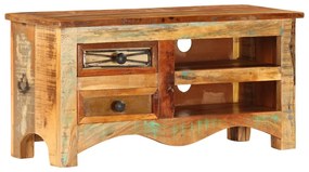 Móvel de TV 80x30x40 cm madeira recuperada maciça