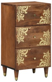 vidaXL Aparador Castanho claro Madeira Sólida 40 x 33 x 75 cm Aparador