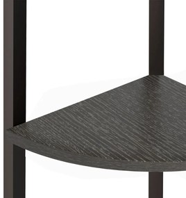 Estante canto 3 prateleiras 45,5x31,5x120 cm preto