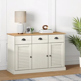 Aparador com gavetas VIGO 113x40x75 cm pinho maciço branco