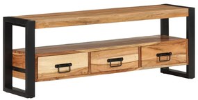 Móvel de TV 120x30x45 cm madeira de acácia maciça