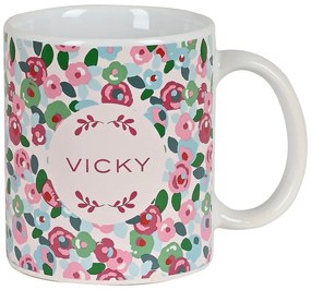 Caneca Vicky Martín Berrocal Rosebloom Cerâmica Multicolor (350 Ml)