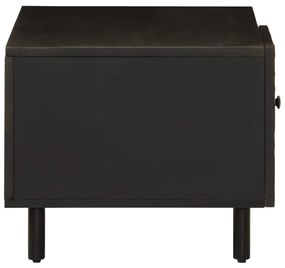 Mesa de centro 80x50x40 cm madeira de mangueira maciça preto