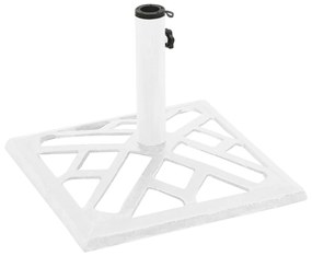 Base para guarda-sol ferro fundido 44x44x31 cm branco