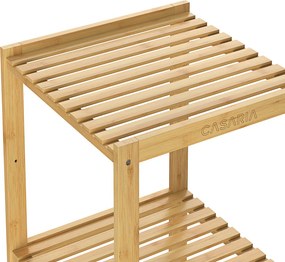 Estante de banheiro em bambu 110 x 33 x 33 cm Castanho