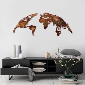 Acessório Decorativo de Parede World Map Medium – Multicolor – 150x59