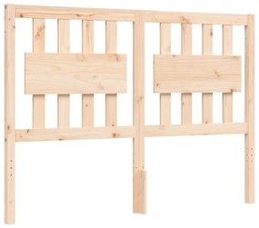 Cama sem colchão 140x190 cm madeira de pinho maciça