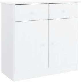 Aparador alto ALTA 77x35x165 cm madeira de pinho maciça branco