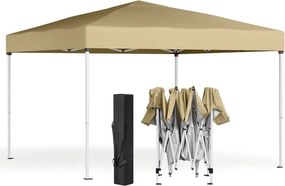 Tenda jardim de 3 x 3 m para jardim e festas com proteção solar, cor bege