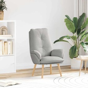 vidaXL Poltrona Relaxante em Tecido Cinza Nuvem