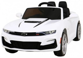 Carro elétrico para Crianças 12V Chevrolet CAMARO 2SS Rodas de EVA, Assento de couro Branco