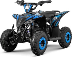 Mini moto 4 elétrica infantil - VOLT 1000 W 36 V, com 3 velocidades reguláveis, c/ marcha atrás Azul