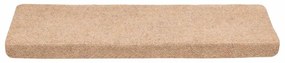 Tapetes de escada autoadesivos 20 pcs 65x21x4 cm creme
