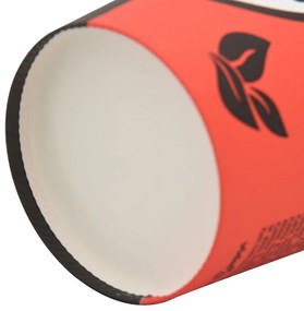 Copos de café de papel 1000 pcs 12oz 300ml vermelho e preto