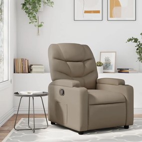 vidaXL Poltrona reclinável couro artificial cor cappuccino
