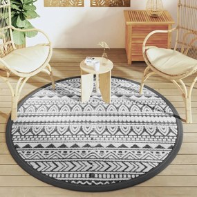 Tapete de exterior Ø160 cm ARAKIL PP preto