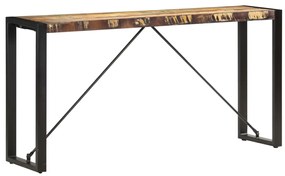 Mesa consola 150x35x76 cm madeira recuperada maciça