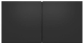 Conjunto móveis de TV 4 pcs madeira processada preto