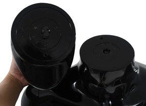 Manequim feminino completo base em vidro 175 cm preto brilhante