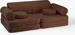 Sofá de brincar modular em teddy para crianças Sugar