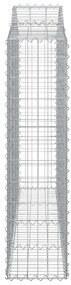 Cestos gabião arqueados 7pcs 200x30x120/140cm ferro galvanizado