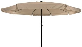 Guarda-Sol com Luzes LED 395x245 cm Taupe