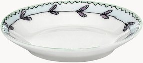 Pratos de sobremesa em porcelana Fine Bone China Midnight Flowers, conjunto de 2