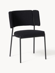 Cadeiras estofadas em bouclé Samantha, conjunto de 2