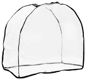 vidaXL Capa para carrinho de animal Transparente 66 x 35 x 59 cm PVC