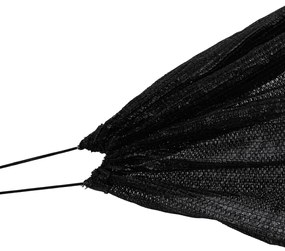Túneis de rede 4 pcs aço e polietileno preto