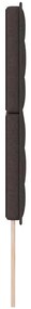 Cabeceira LED Design Linhas Castanha Escura 72 cm Tecido