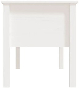 Mesa de centro 102x49x55 cm pinho maciço branco